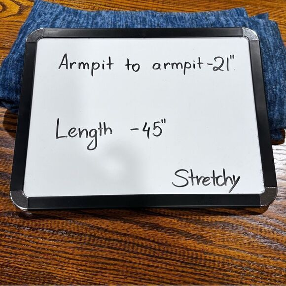 LuLaRoe Joy dark navy open sleeveless duster / sleeveless long cardigan - Picture 8 of 11